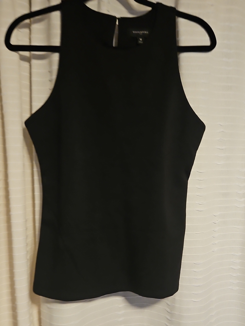 Banana Republic Black Scuba Cutaway Tank Top